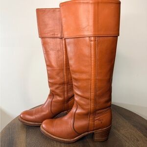 Frye True Vintage Campus Tall Cuff Boots Size 6.5